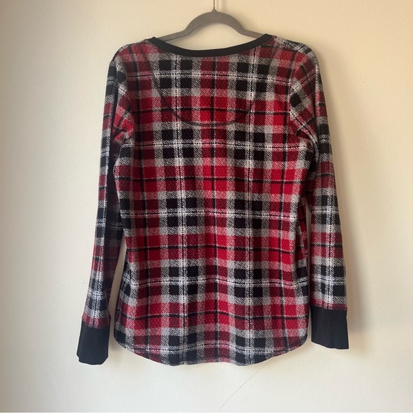 Nautica Red Black Plaid Thermal Pajama Set Women’s Size Medium Holiday Christmas - Picture 8 of 16